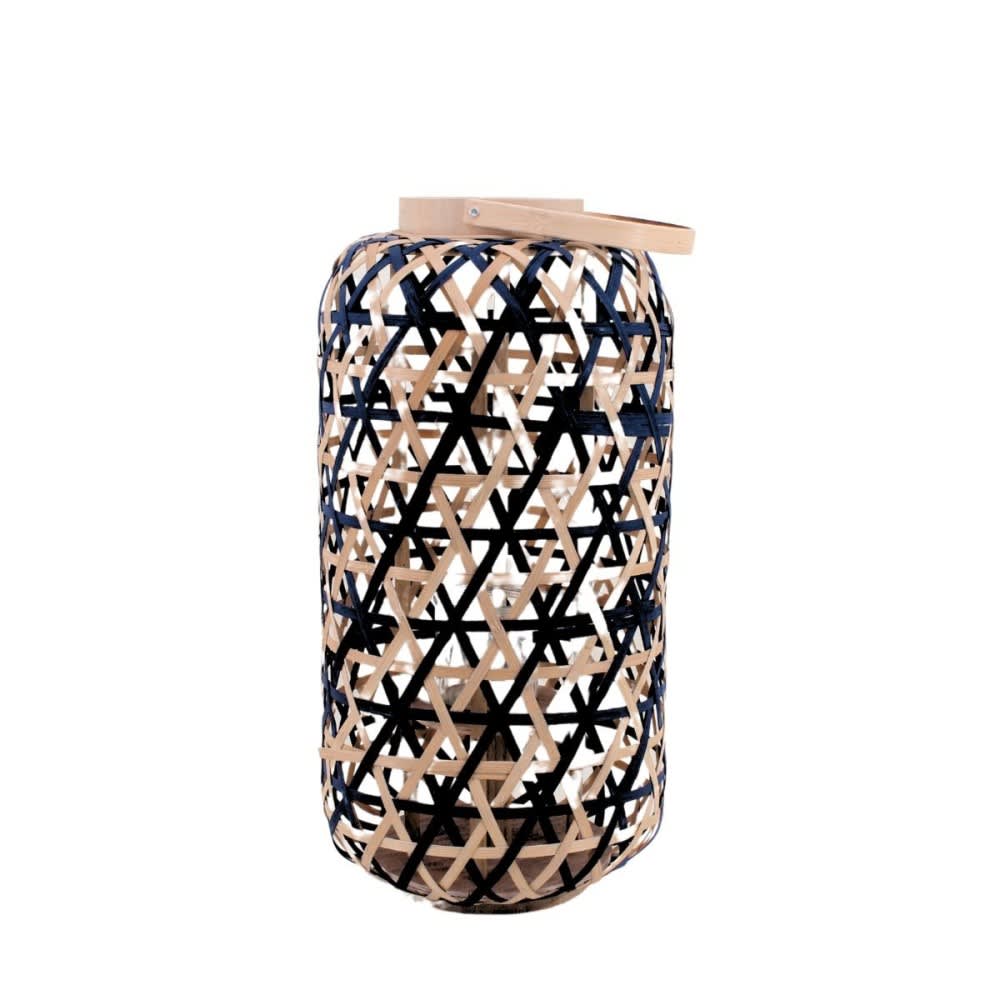 Lanterne en bambou noir 50cm