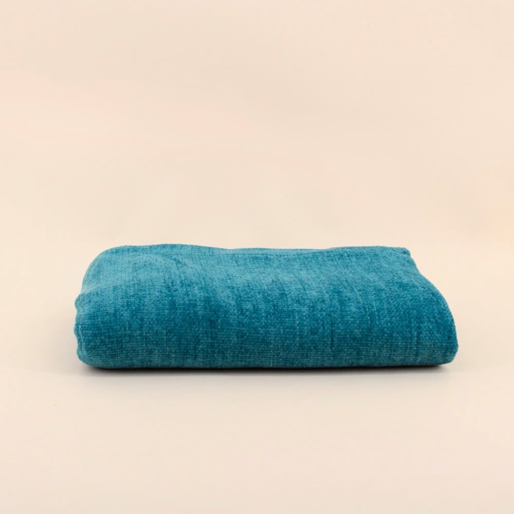 Plaid tissu chenille bleu 130x170cm Plaid tissu chenille bleu 130x170cm