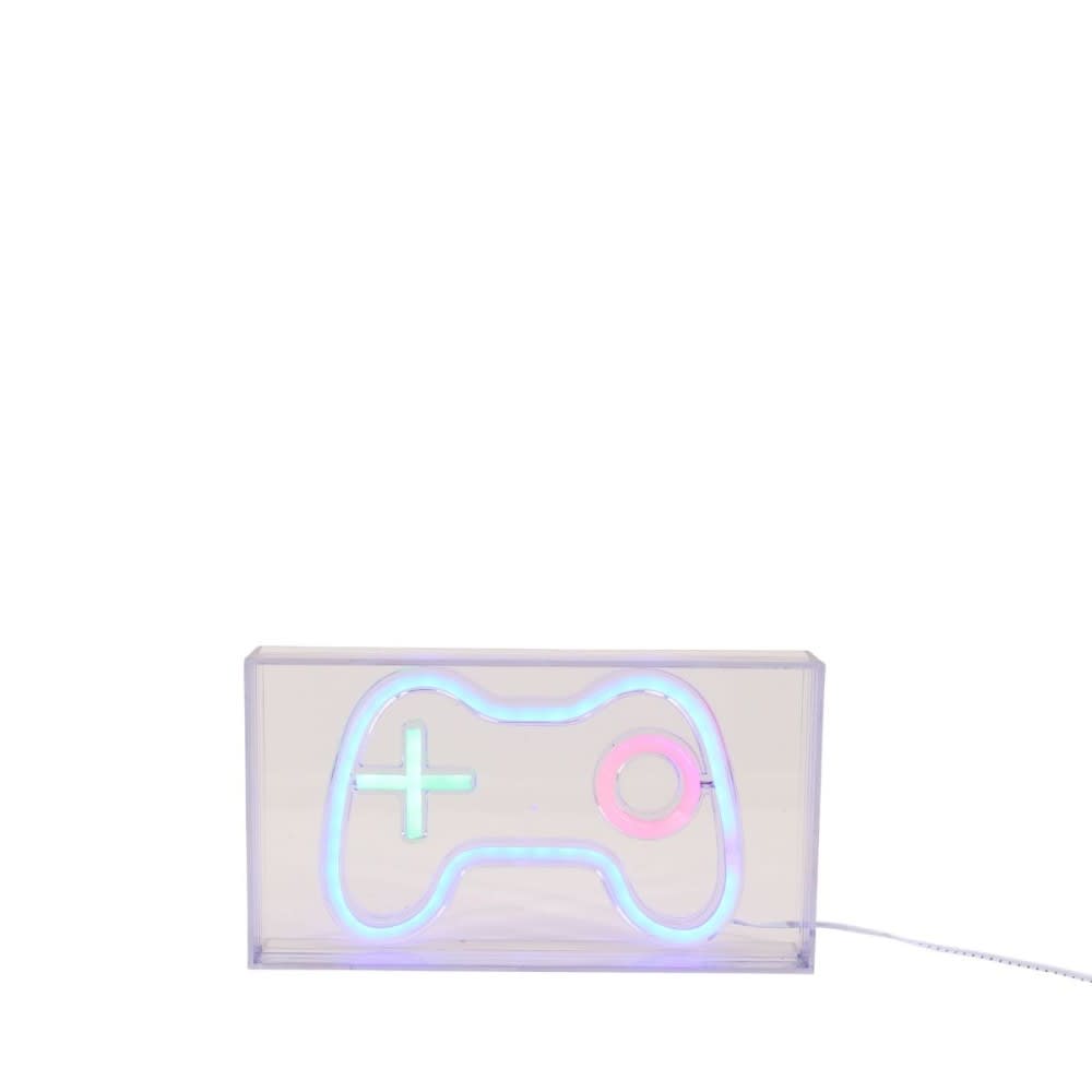 Cadre néon gamer console multicolore 23x13cm Cadre néon gamer console multicolore 23x13cm
