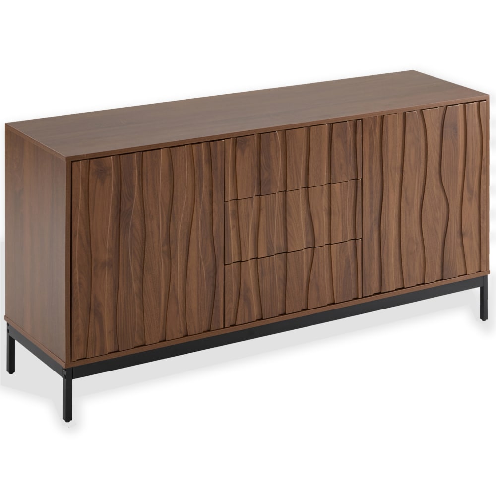 Sideboard mit verstellbaren Einlegeböden 150x40x80 cm Dunkelbraun