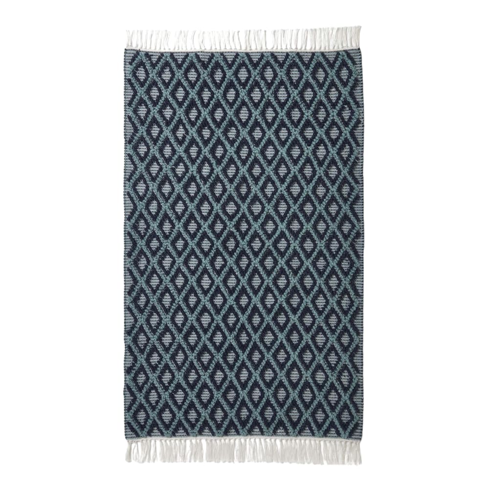 Tapis bleu marine et turquoise 120x170 cm Tapis bleu marine et turquoise 120x170 cm