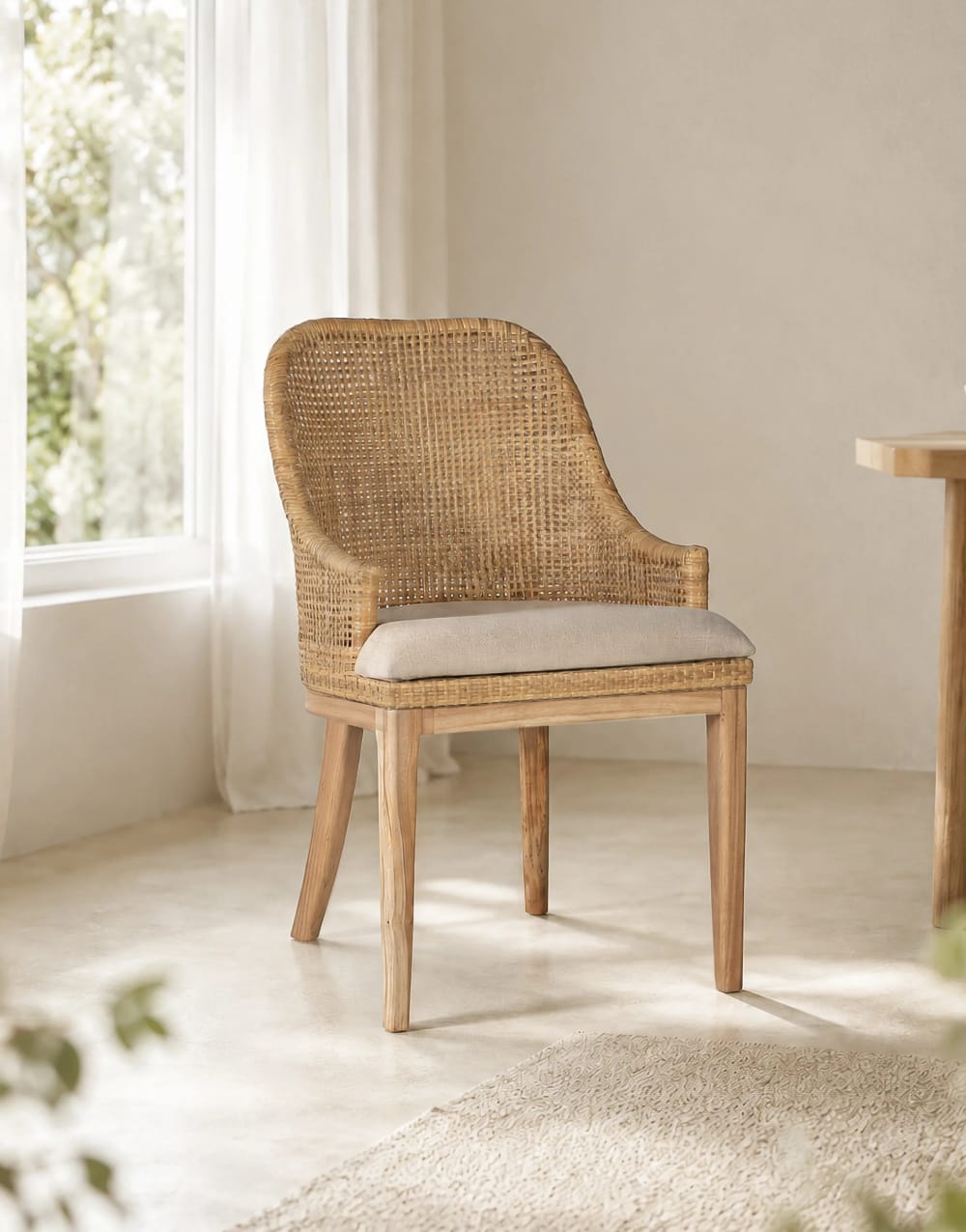 Set aus 2 Esszimmerstühlen aus Mahagoniholz - Maisons Du Monde