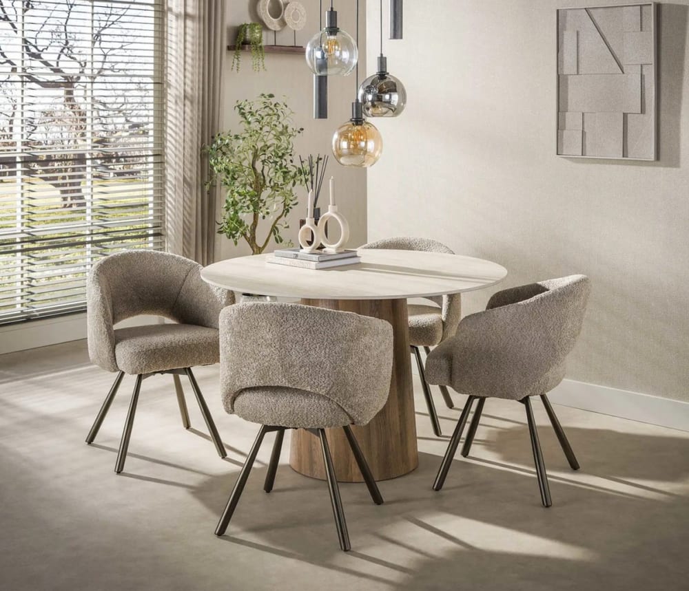 Runder Esstisch Naya mit Keramikplatte - Maisons Du Monde