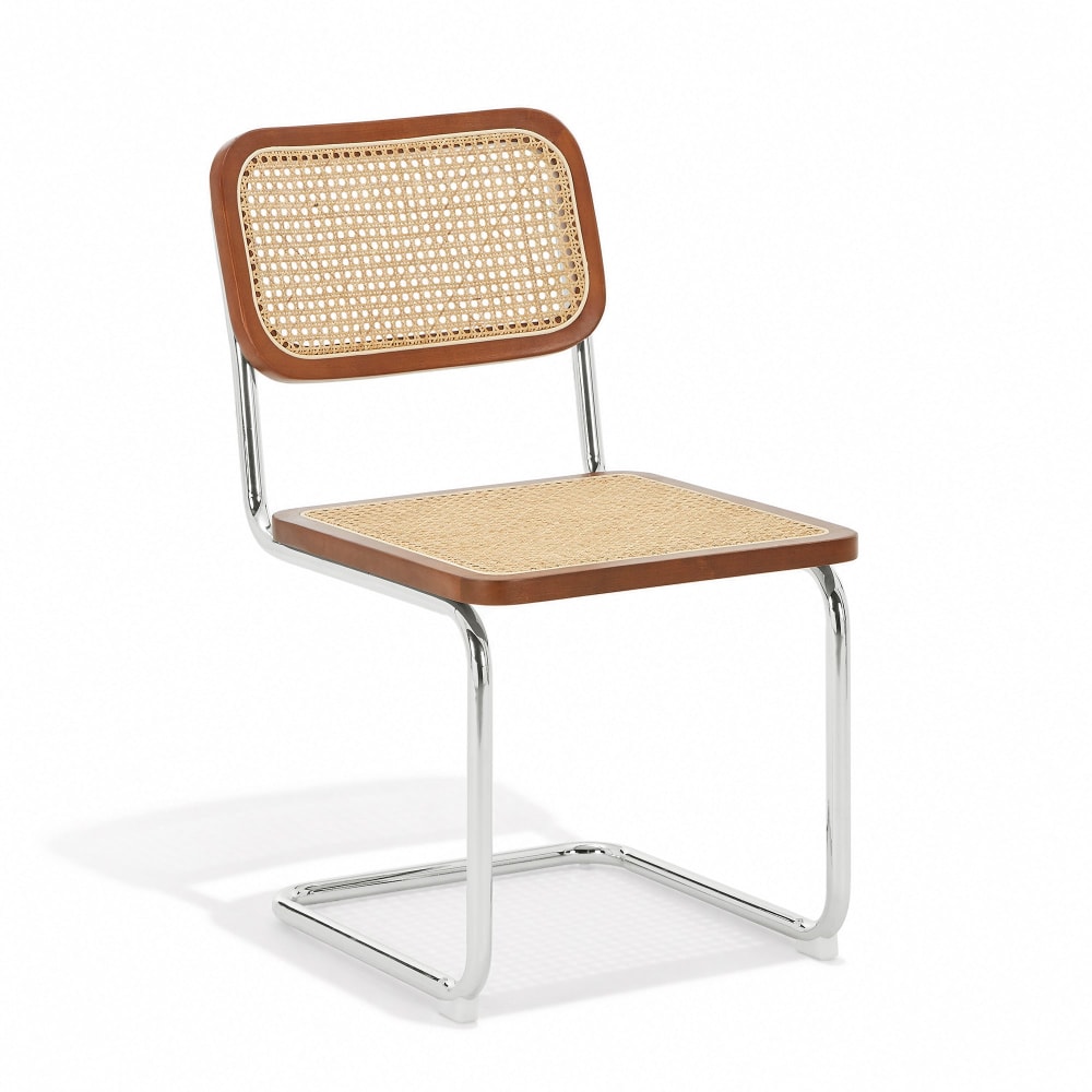 Lot de 2 chaises en rotin rotin foncé Lot de 2 chaises en rotin rotin foncé