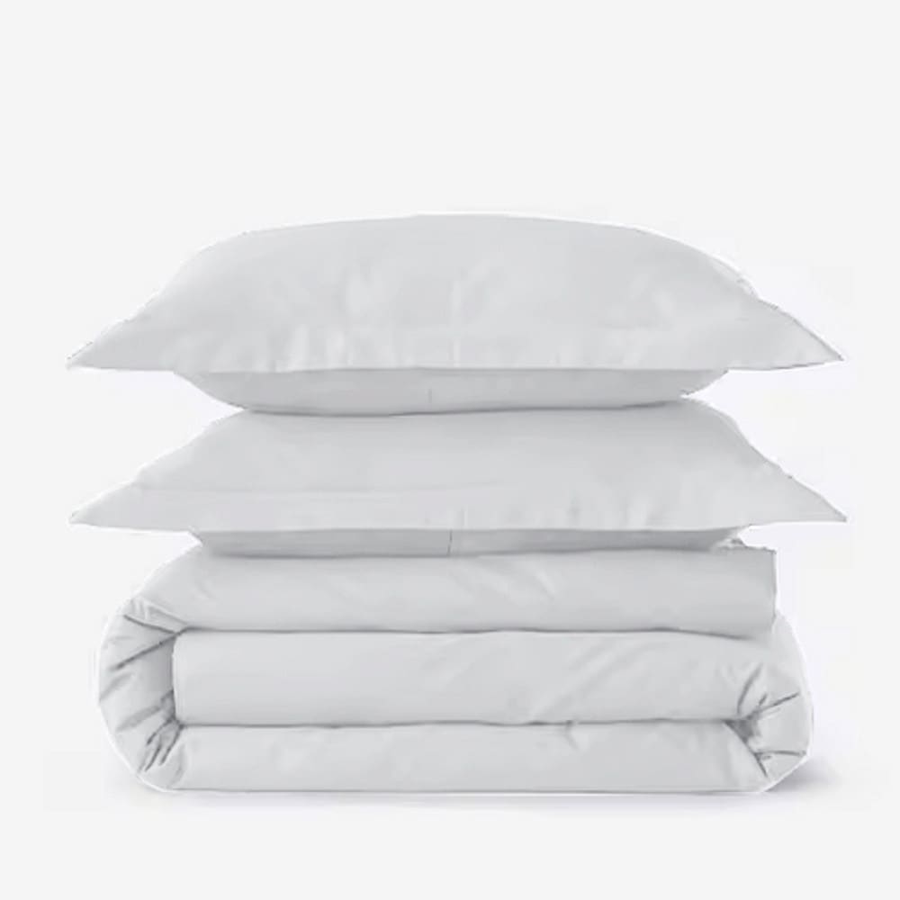 Houss de couette percale 80 fils et taies 50x70 blanc 240x280 cm Houss de couette percale 80 fils et taies 50x70 blanc 240x280 cm
