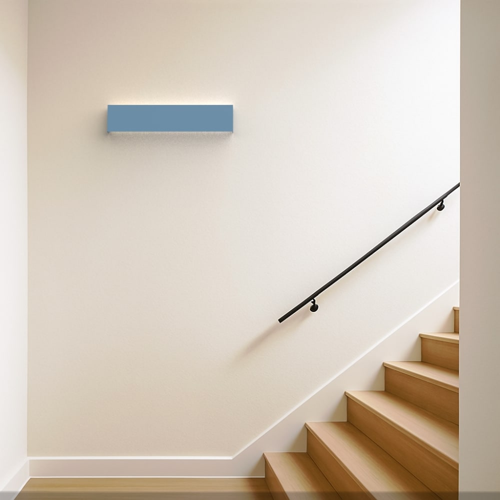 Applique murale bleu avio mat led - l 50 cm - 3000k Applique murale bleu avio mat led - l 50 cm - 3000k
