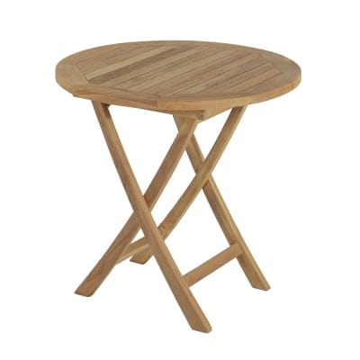 Table de jardin pliante en teck massif D75