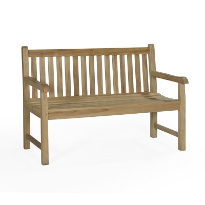 Banc de jardin en teck massif L130
