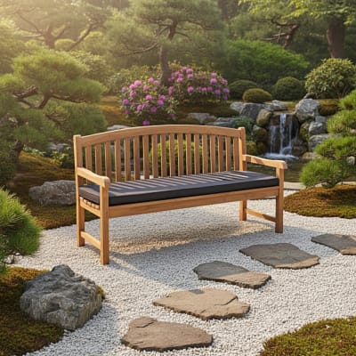 Banc de jardin en teck massif L180