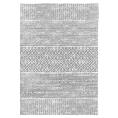 Tapis décoratif en coton en impression digital gris 160x230 cm