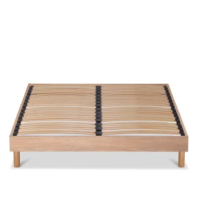 Sommier en kit lattes bois naturel bois 140x200