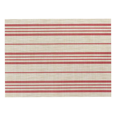 Set de table  en polyester naturel/rouge 33 x 45 cm