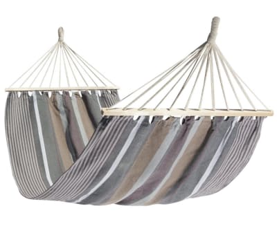 Hamac simple à barre en tissu cappuccino