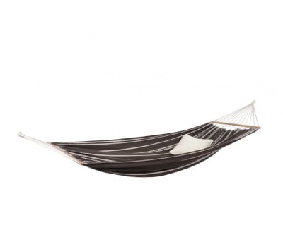 Hamac double à barre en coton marron foncé