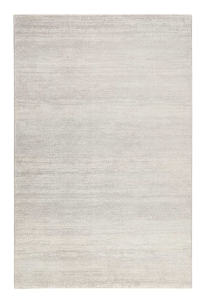 Tapis uni à velours ras gris chiné beige 200x133