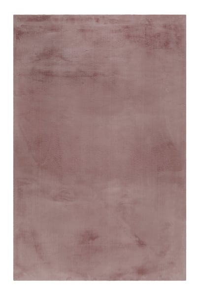 Tapis imitation fourrure lapin doux tufté rose pour salon 200x290