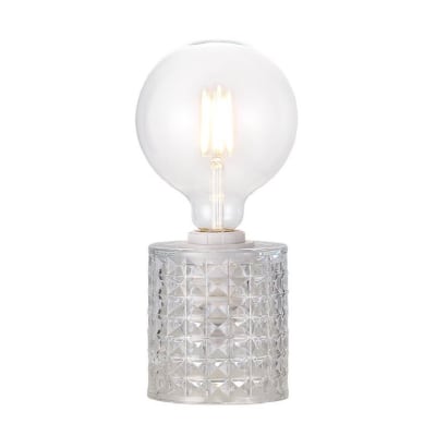 Lampe à poser verre transparent H12,8cm