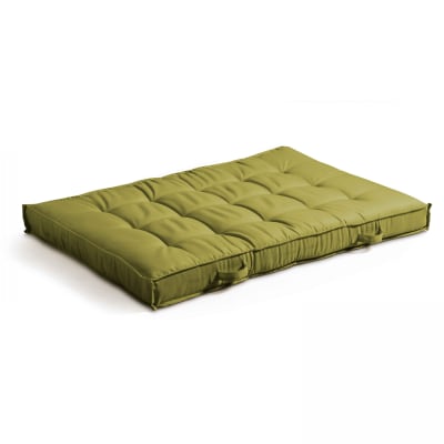 Coussin matelassé pour palette vert 120x80