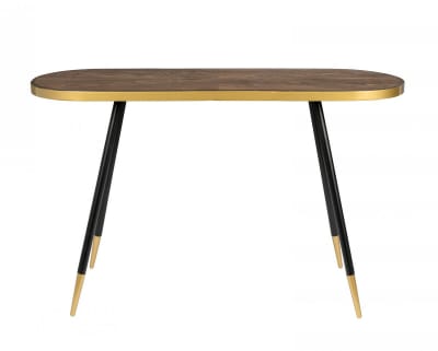 Console art déco en bois de frêne avec finition noyer