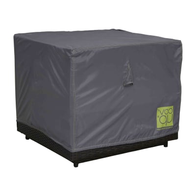 Housse de fauteuil de jardin polyester 75 x 75 x 60 cm grise