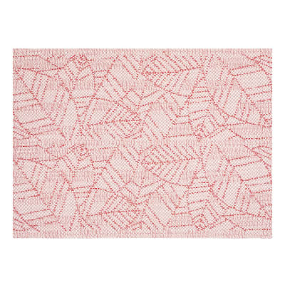 Set de table  en polyester rouge 33 x 45 cm