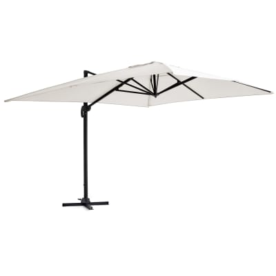 Parasol déporté rectangulaire 4x3m écru