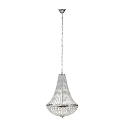 Lustre 3 lumières métal/cristal D50cm