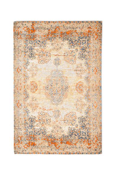 Tapis d'orient vintage tissé plat multicolore 155x235 cm