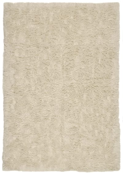Tapis flokati en laine vierge naturel 70x140 cm