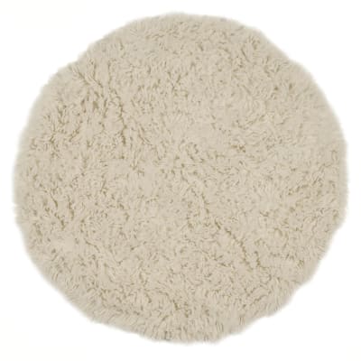 Tapis tissé à la main en laine naturelle nature D100