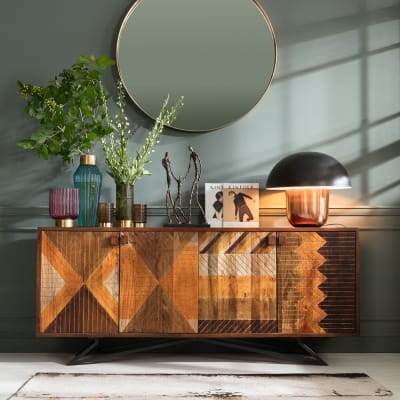 Buffet 4 portes en manguier massif