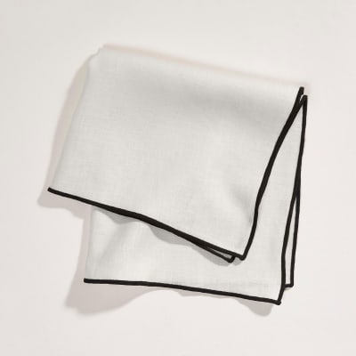 Serviette de table en lin beige 45x45 cm