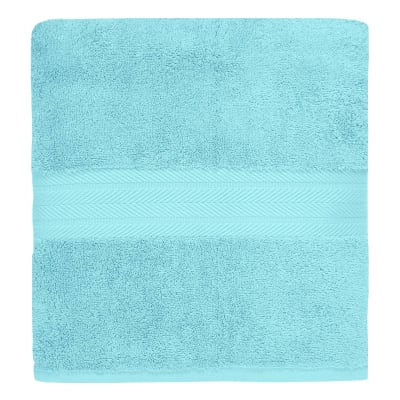 Serviette de toilette 550 g/m² bleu turquoise 50x100 cm