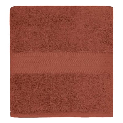 Serviette de toilette 550 g/m² terracota 50x100 cm