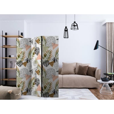 Paravent décoratif, tropical geometry