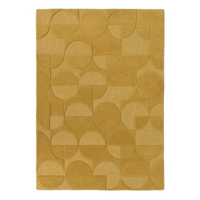 Tapis en laine ocre 120x170cm