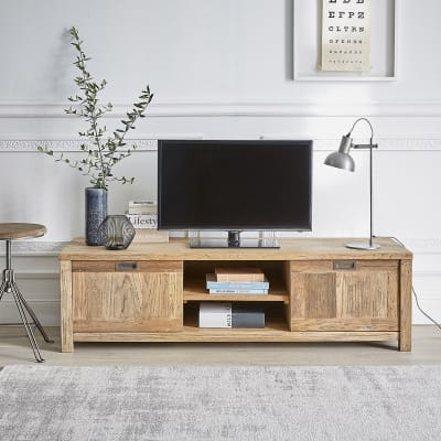 Meuble tv en teck recyclé massif 160 cm