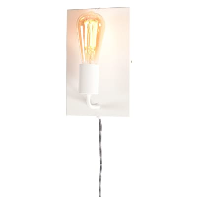 Applique murale en métal blanc H25cm
