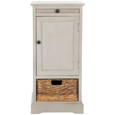 Meubles de rangement en bois de pin, gris vintage