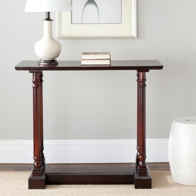 Console en pin/mdf, cerise foncé