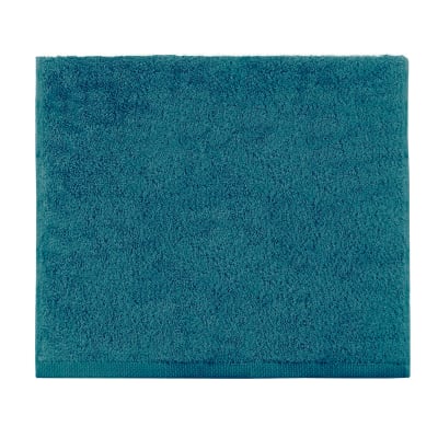Serviette invité unie en coton Vert Émeraude 30x50