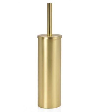 Brosse WC en métal doré H40,5cm