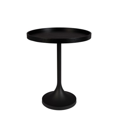 Table d'appoint en bois noir
