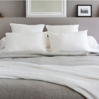 Dessus De Lit en Coton blanc 250x270 cm