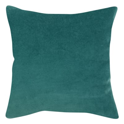 Coussin  en coton vert de gris 45 x 45 cm