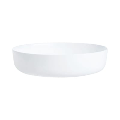 Plat en verre blanc ultra résistant D30cm