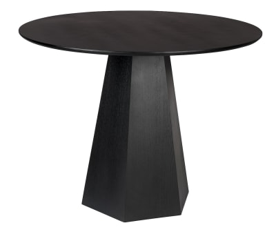 Table ronde en frêne noir