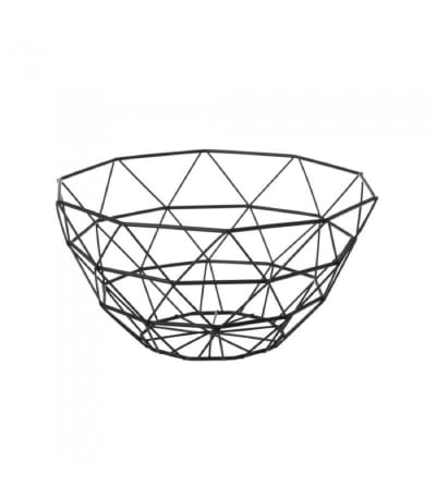 Corbeille à fruits en métal noir D28cm