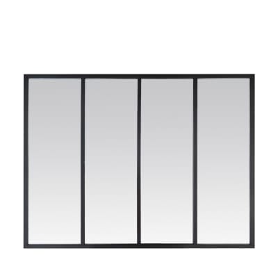 Miroir atelier verrière 90x120 - Noir