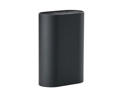 Bloc couteaux large noir 17x9cm H24cm